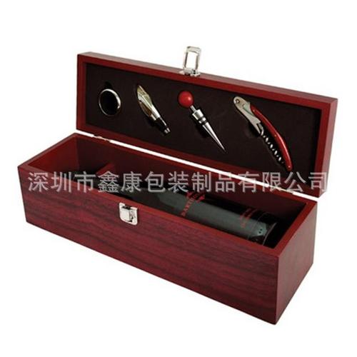 木制品加工定做 红酒木盒 单只 高档葡萄酒礼盒 红酒包装盒